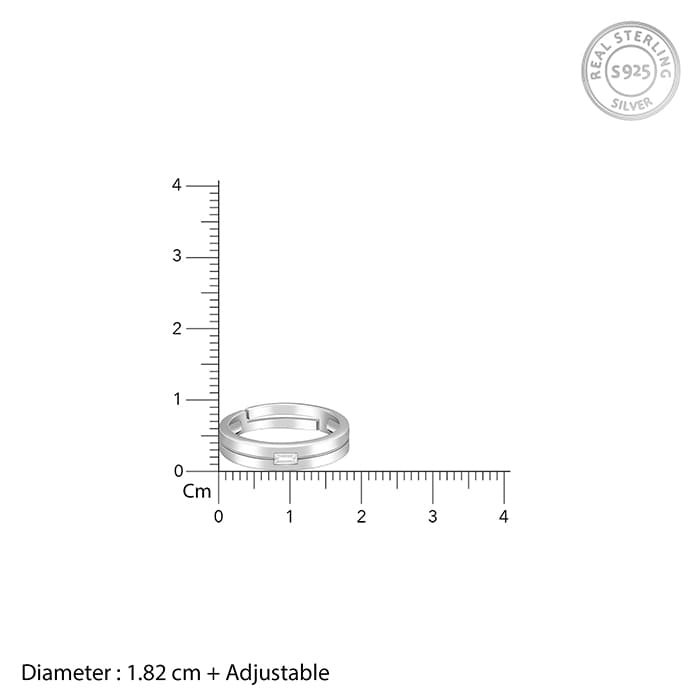 Silver Majesty Band For Him